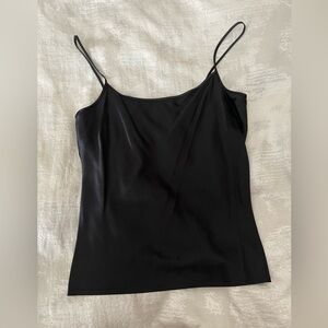 St. John Black Silk Top